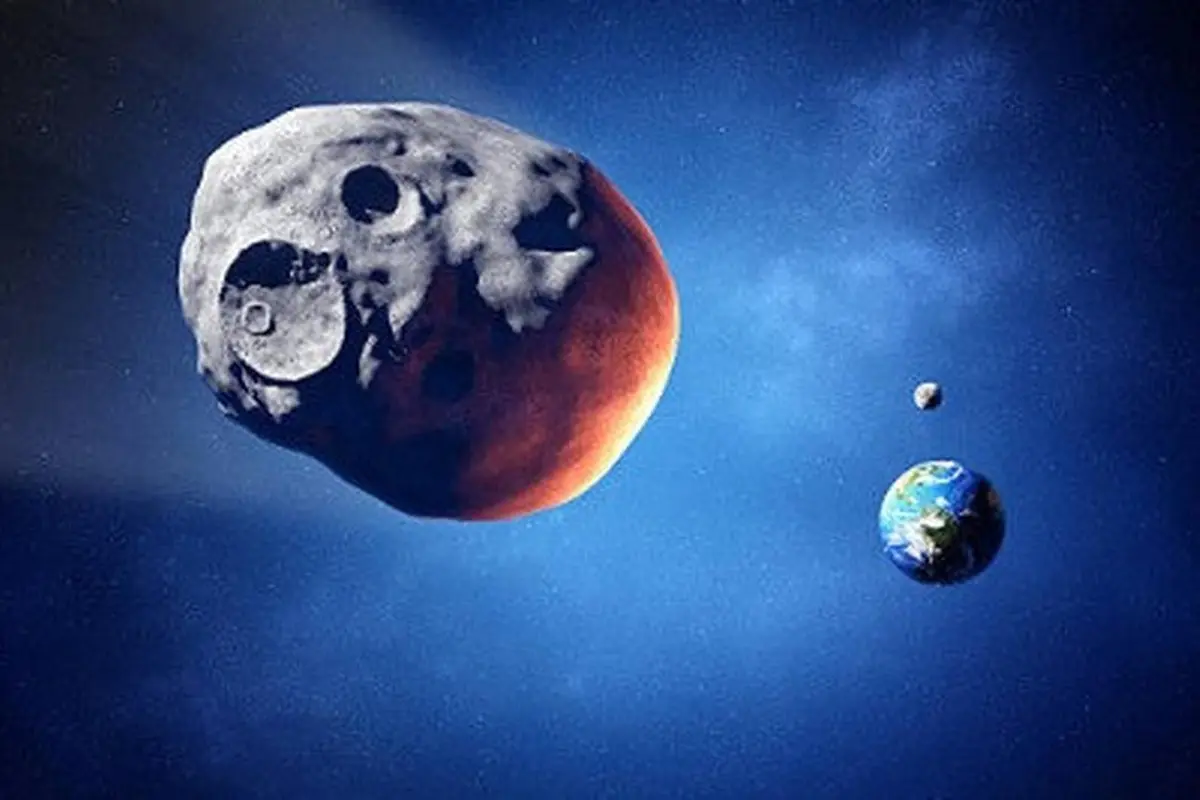 ilustrasi asteroid.