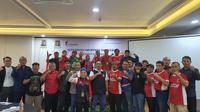 Kemenpora menggelar kegiatan Komunikasi, Informasi, dan Edukasi (KIE) suporter sepak bola bertema "Suporter Cerdas, Tim Berkualitas" di Hotel Grand Whiz, Surabaya, Selasa (9/9/2025) sore. (Dok. Kemenpora)