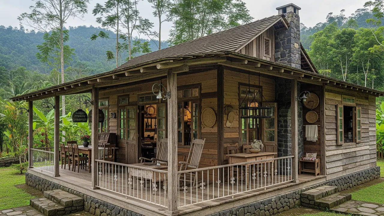 Model Rumah Kecil Ala American Farm, Modelnya Antik dan Bikin Nyaman/ Ilustrasi AI