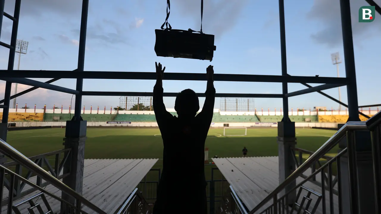 FOTO Persiapan Stadion Bangkalan
