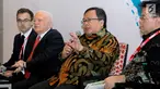 Menteri PPN / Kepala Bappenas, Bambang Brodjonegoro memberikan paparan pada IDF 2018 yang mengusung tema Terobosan untuk Mengatasi Kesenjangan Antar Wilayah di Seluruh Nusantara.di Jakarta, Selasa (10/7).(Liputan6.com/HO/Bappenas)