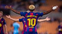 Lamine Yamal dalam laga Daegu vs Barcelona, Senin (4/8/2025). (FC Barcelona Official)