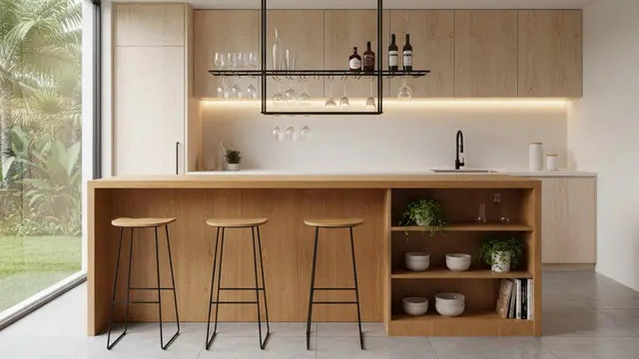 7 Model Dapur Bartender Minimalis, Desain Stylish yang Praktis untuk Rumah Modern 2025