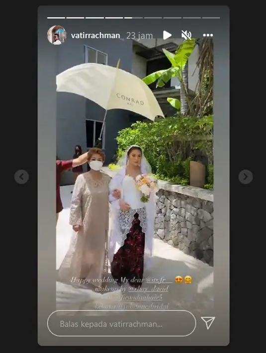 Pernikahan Miller Khan dan Farina Rebecca (Instagram/prihadiadi)