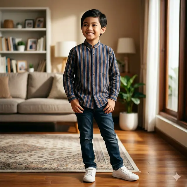 Model Baju Lurik Anak Laki-Laki