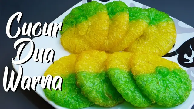 Kue cucur pelangi (Foto: YoutUbe Domo Bramantyo)