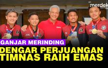 VIDEO: Sampai Merinding, Ganjar Pranowo Dengar Perjuangan Timnas Emas Sea Games 2023