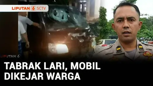 VIDEO: Mobil Pikap Tabrak Lari Dikejar Warga, Sopir Panik Kabur ke Kantor Polisi