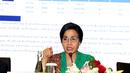 Menteri Keuangan Sri Mulyani saat menyampaikan Rencana Kerja Pemerintah dan Nota Keuangan serta RAPBN 2020 di Auditorium Cakti Buddhi Bhakti KPDJP, Jakarta, Jumat (16/8/2019). Sejumlah menteri terkait ikut hadir dalam penyampaian tersebut. (Liputan6.com/Helmi Fithriansyah)