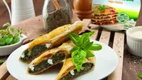 Spinach and Ricotta Roll, resep kreasi Chef Devina Hermawan berbahan bayam yang cocok untuk sarapan. (dok. Greenfields)