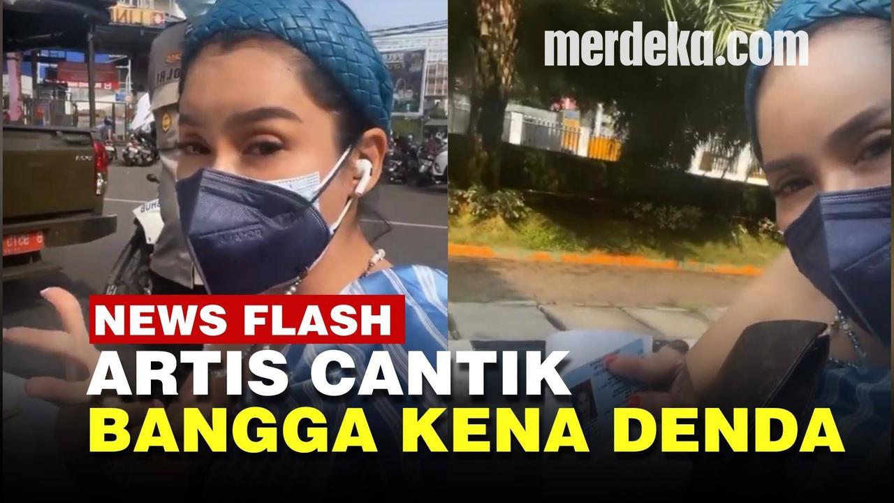 VIDEO: Naik Mobil Sama Suami Tak Pakai Masker, Artis Cantik Mengaku Bangga Kena Denda