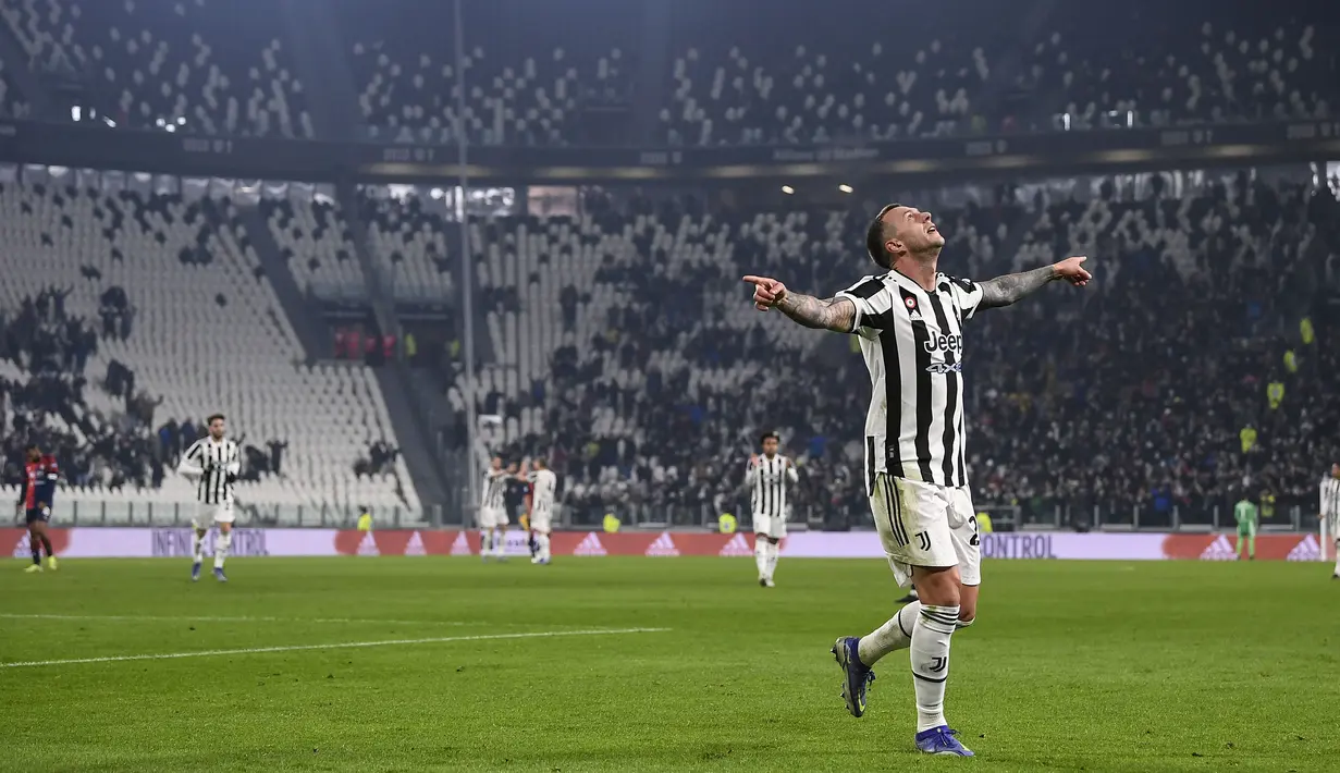Atas performa gemilangnya, Federico Bernardeschi mendapatkan rating sebesar 7,8 dari Whoscored dan keluar sebagai pertandingan pada laga tersebut. (LaPresse via AP/Fabio Ferrari)