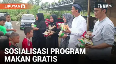 Caleg Sosialisasi Program Susu dan Makan Gratis Prabowo-Gibran