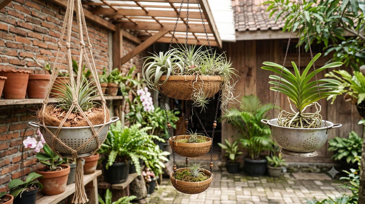 Dekorasi Halaman dari Barang Bekas
