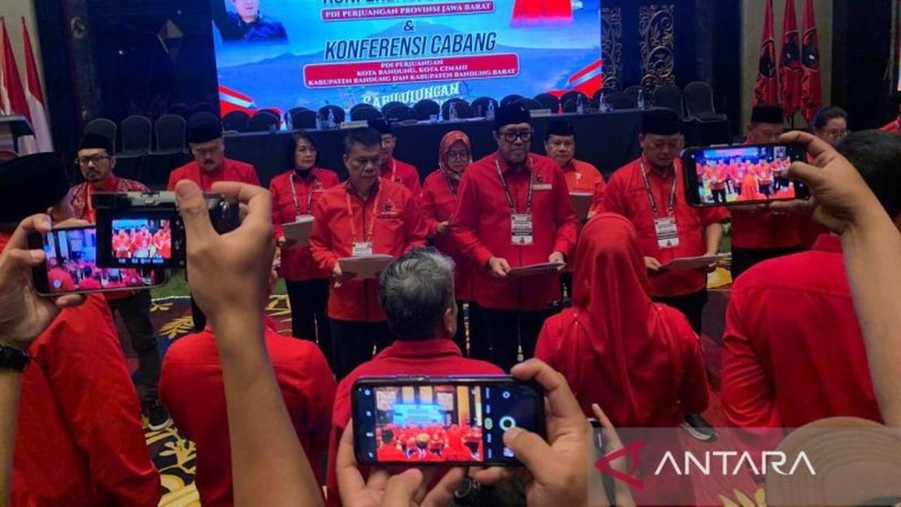 Terpilih Aklamasi, Ono Surono Kembali Pimpin PDIP Jabar Periode 2025-2030
