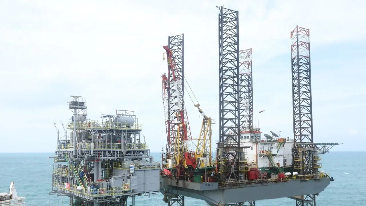 Pertamina Hulu Energi Offshore North West Java siap lanjutkan proyek Optimasi Pengembangan Lapangan migas lepas pantai YY di perairan utara Karawang. (Dok Pertamina)