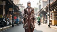 Model Gamis Batik Blazer Terbaru Untuk ke Kantor: Cocok Buat Para Muslimah