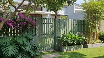 7 Warna Pagar Rumah yang Tidak Mudah Terlihat Kusam Meski Sering Kehujanan