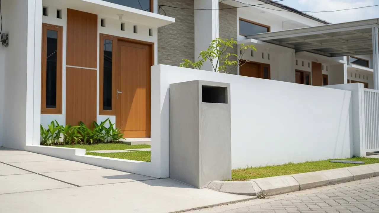 Desain Tempat Sampah Depan Rumah Minimalis