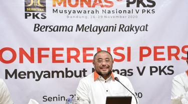 Sekjen PKS Habib Aboe Bakar Alhabsy memberikan bocoran terkait acara Musyawarah Nasional V PKS mendatang. (Istimewa)