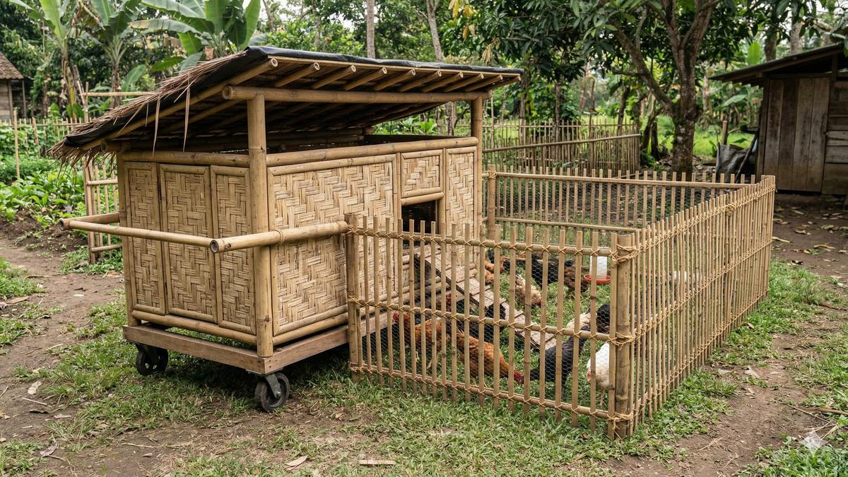 5 Desain Kandang Ayam dengan Jalur Jalan Biar Ayam Tidak Malas dan Lebih Aktif Bergerak