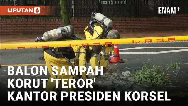 Kian Menjadi, Balon Sampah Kiriman Korut Jatuh di Kawasan Kantor Presiden Korsel