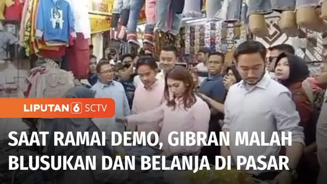 Ketika massa di berbagai daerah tengah ramai demo menolak Revisi Undang-Undang Pilkada pada Kamis kemarin. Wakil Presiden terpilih Gibran Rakabuming Raka justru sedang blusukan ke pasar di Bandung, Jawa Barat.