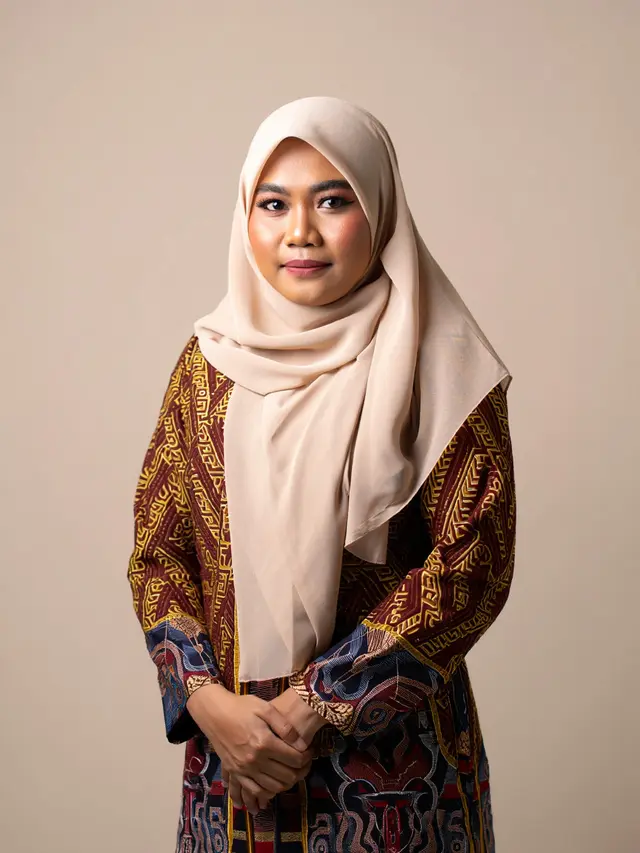 Gamis Syar'i Motif Etnik Trendy