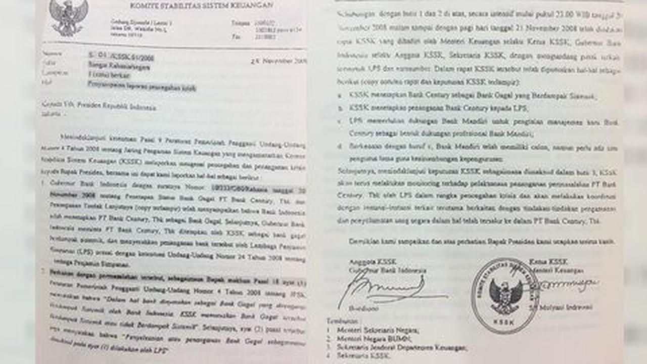 Tiga surat Sri Mulyani untuk Presiden SBY