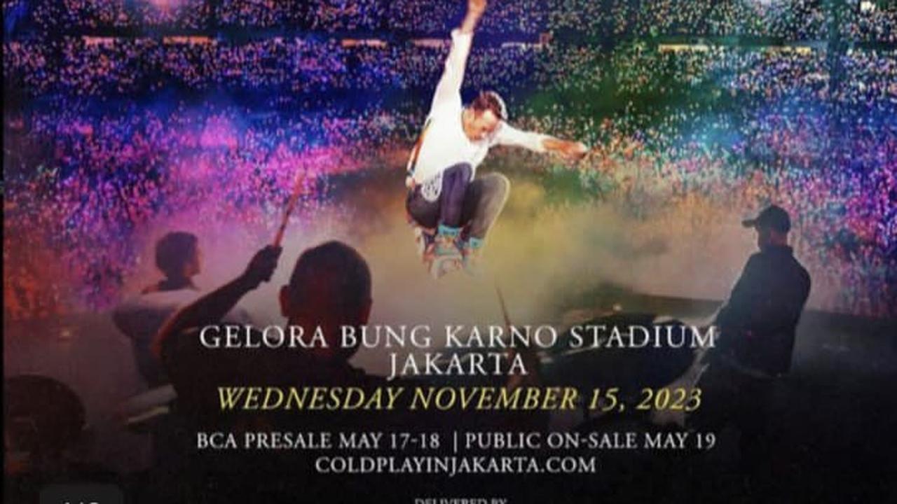 Tiket konser Coldplay