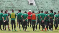 Latihan Timnas Indonesia (Liputan6.com/Fajar Abrori)