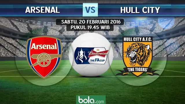 Arsenal vs Hull City (bola.com/Rudi Riana)