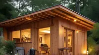 Inspirasi 8 Desain Rumah Kayu Sederhana Modern di Kampung dengan Sentuhan Islami