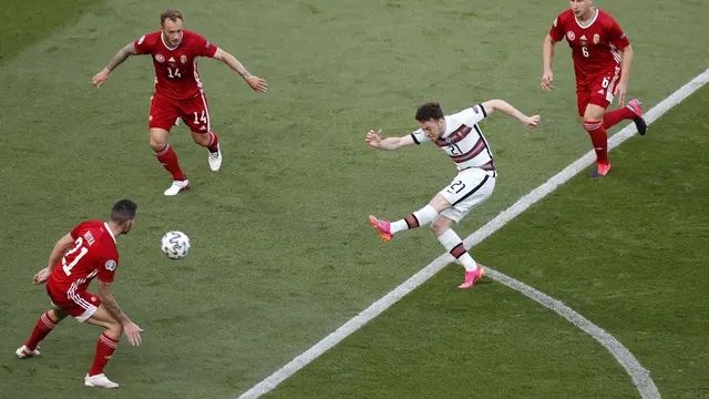 Cristiano Ronaldo Cetak Dua Gol, Portugal Sikat Hungaria 3-0