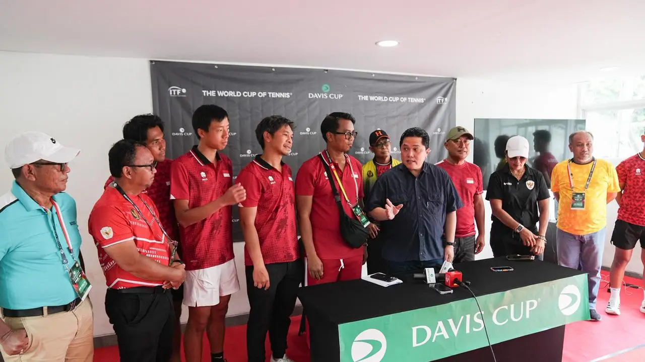 Menpora menyaksikan Piala Davis Indonesia vs Togo