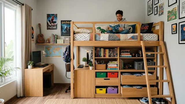 Model Kamar Anak untuk Rumah Mungil yang Bisa Dipakai hingga Remaja