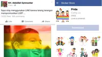 Aa Gym mengajak pengikutnya berhenti menggunakan LINE yang mendukung LGBT tapi masih menggunakan Facebook