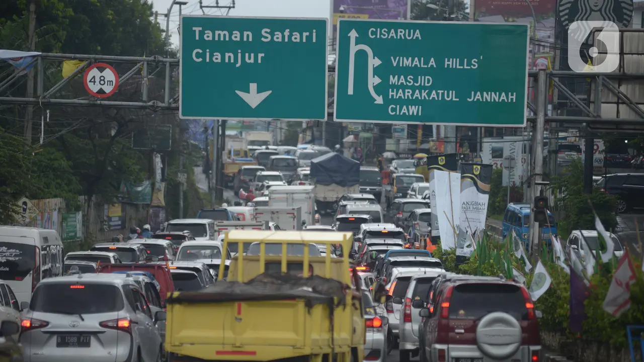 Jalur Puncak Bakal Ditutup Saat Malam Tahun Baru 2023