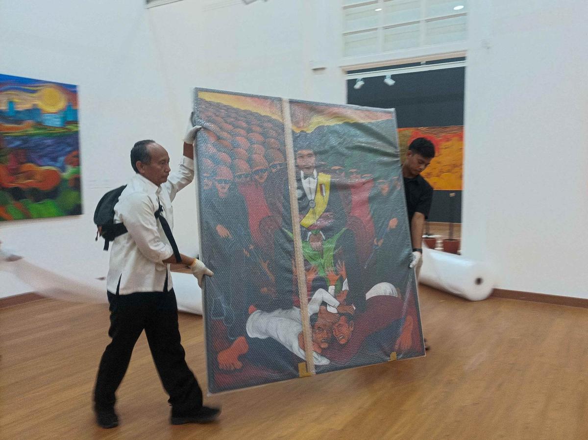 Lukisan Yos Suprapto diturunkan dari Galeri Nasional