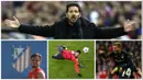 Tak hanya membawa Atletico Madrid meraih lima gelar juara, tangan dingin Diego Simeone ternyata juga mampu menelurkan beberapa pemain muda menjadi bintang. Berikut Saul Niguez dan lima pemain muda terbaik hasil didikan pelatih asal Argentina itu. (AFP)