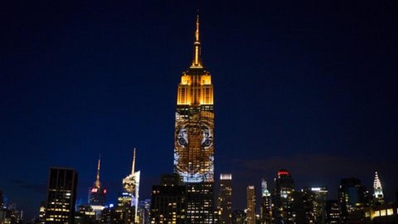 Wajah singa Cecil tutupi Empire State Building