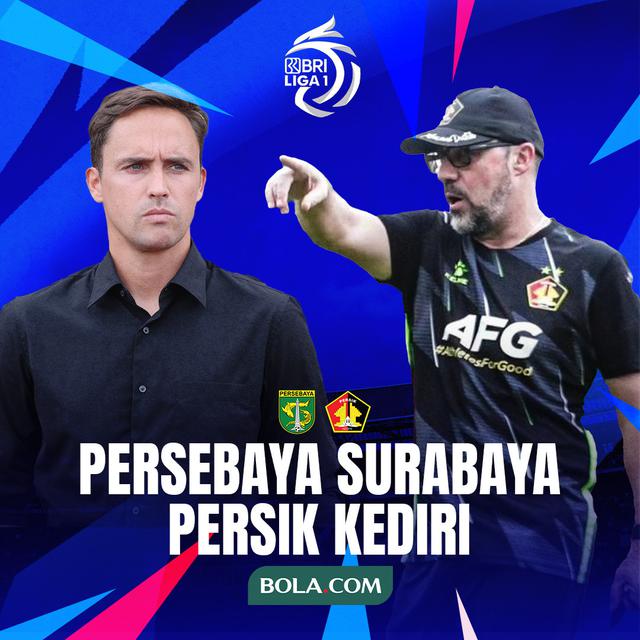 BRI Liga 1 - Persebaya Surabaya Vs Persik Kediri - Duel Pelatih