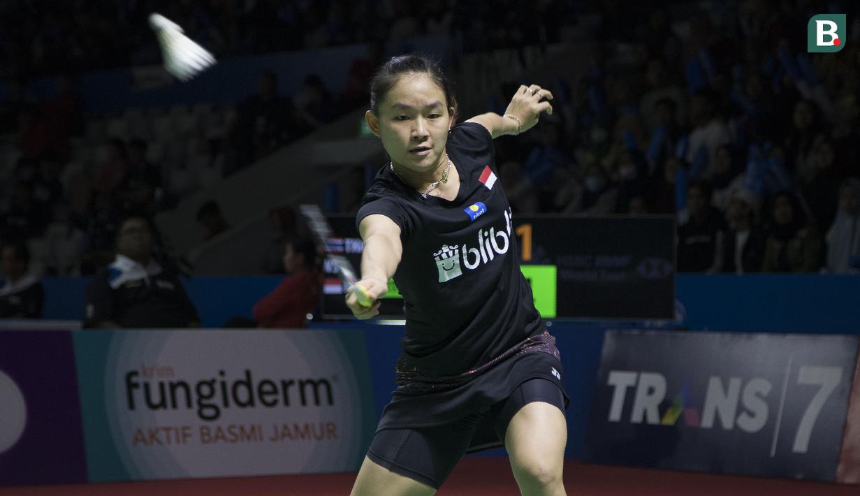 Ruselli Hartawan sempat menciptakan kejutan di awal gim pertama. Ia memimpin 4-2 atas lawannya asal Thailand tersebut. (Bola.com/Peksi Cahyo)