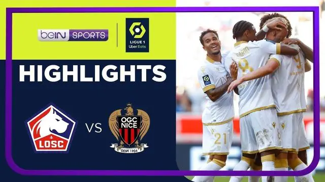 berita video highlights Ligue 1, Lille kalah 0-4 atas OGC Nice, Minggu (15/8/21)