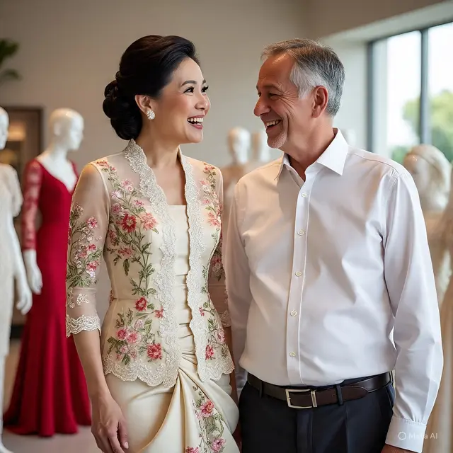Model Baju Orang Tua Pengantin Modern