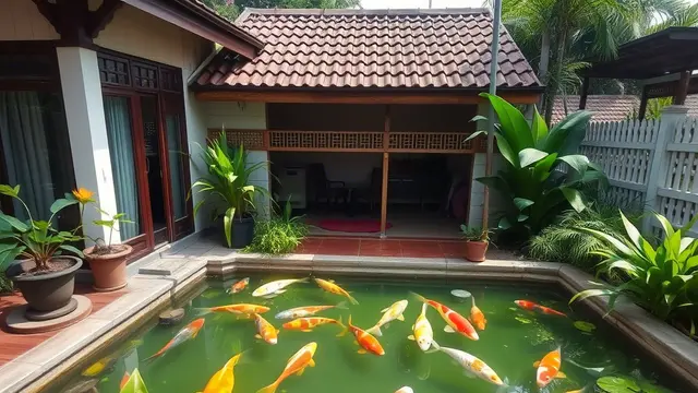 Kolam Ikan depan rumah