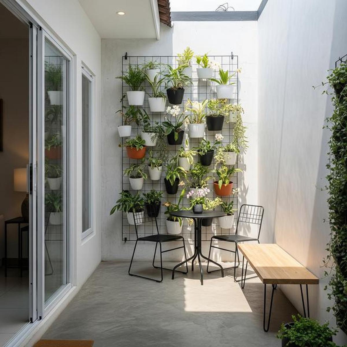 9 Desain Teras Minimalis dengan Kebun Sayur Vertikal, Maksimalkan Lahan Sempit