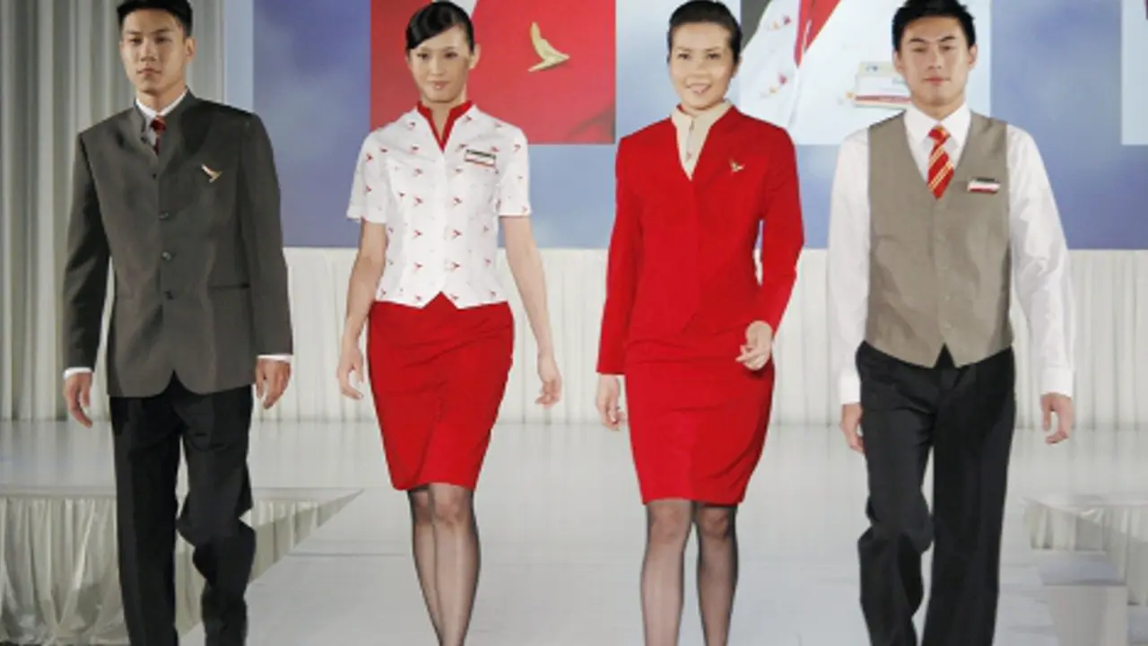 Flight Attendants Uniform of Cathay Pacific 2011