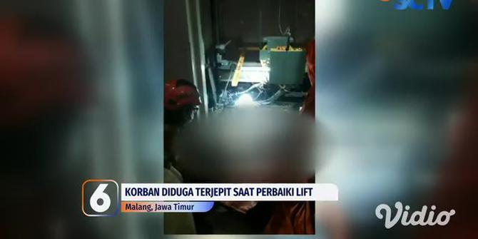 VIDEO: Polisi Usut Teknisi Tewas Terjepit Lift Hotel di Malang