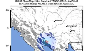 Tanggamus Diguncang 12 Gempa di Tengah Erupsi Anak Krakatau